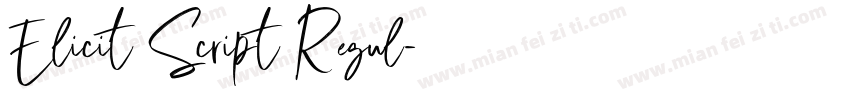 Elicit Script Regul字体转换